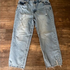 Distressed Light Blue Jeans